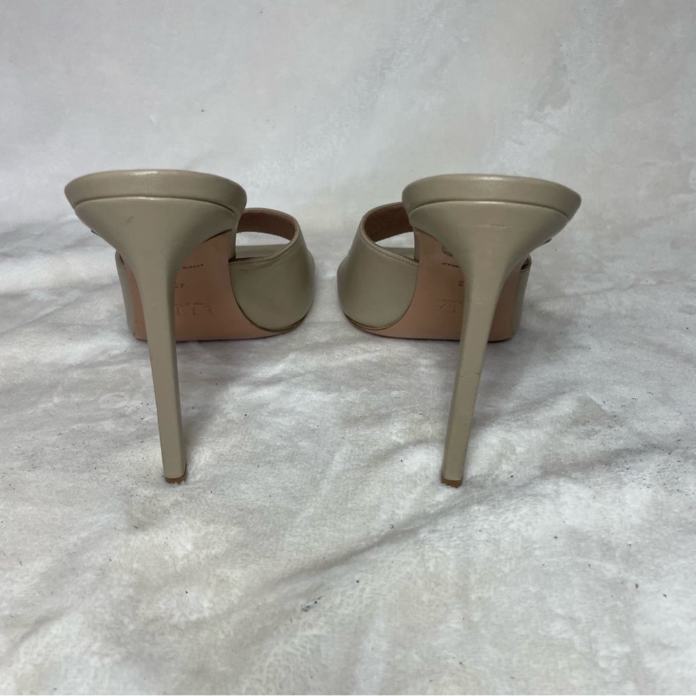 LITA BY CIARA SOLID SQUARE TOE SLIDE HEEL IN LEATHER‎ SIZE 42   11US  B 209 - Picture 14 of 14
